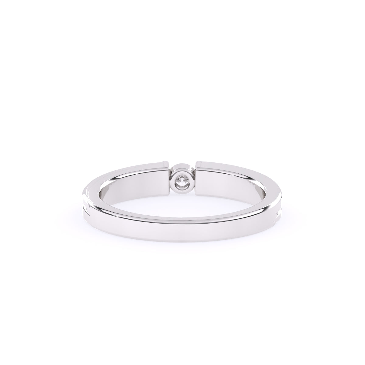 Forever One Round Diamond Tension Setting Ring